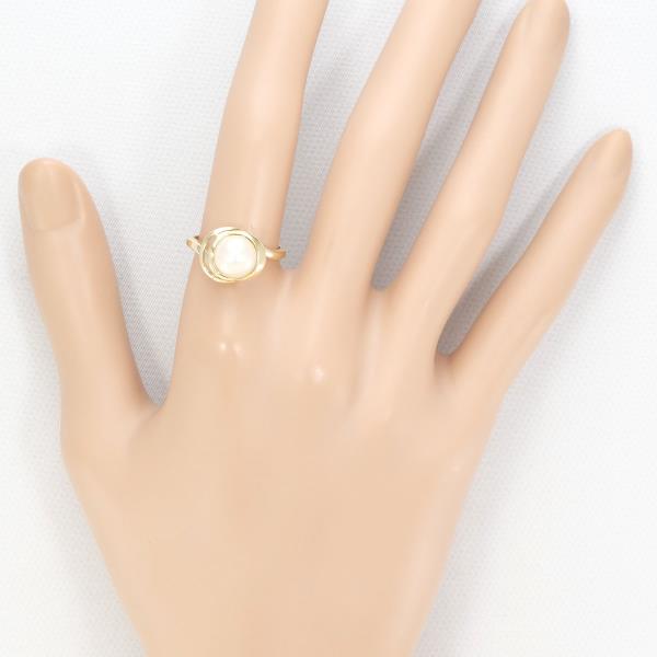 K14 Yellow Gold Pearl Ring 10.5