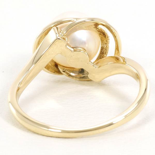 K14 Yellow Gold Pearl Ring 10.5