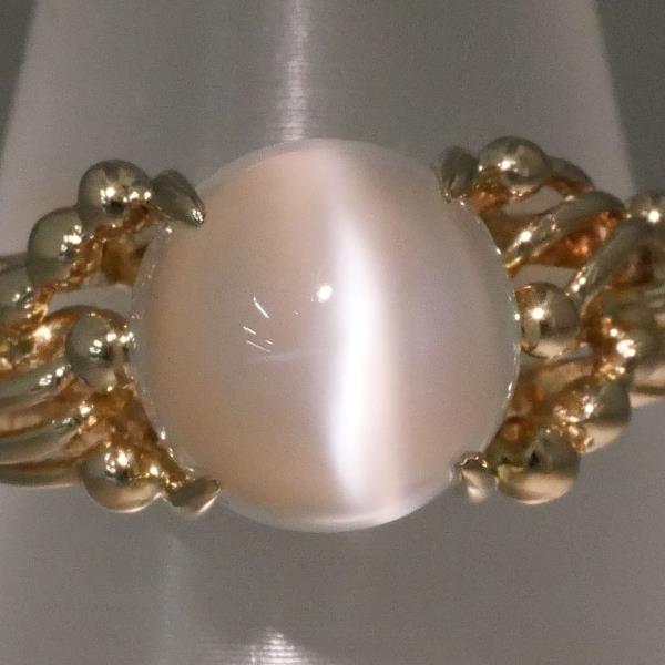 K14 Yellow Gold Moonstone Ring in Excellent Condition