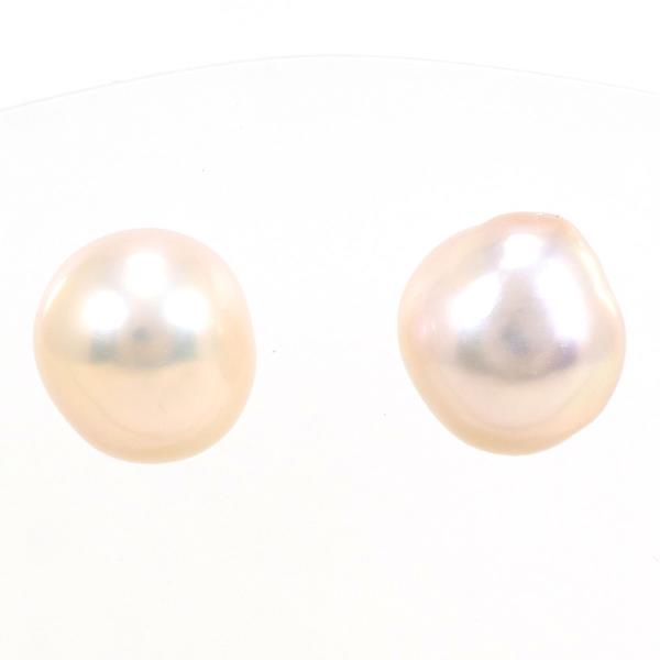 K18 Yellow Gold Pearl Earrings in Pristine Condition