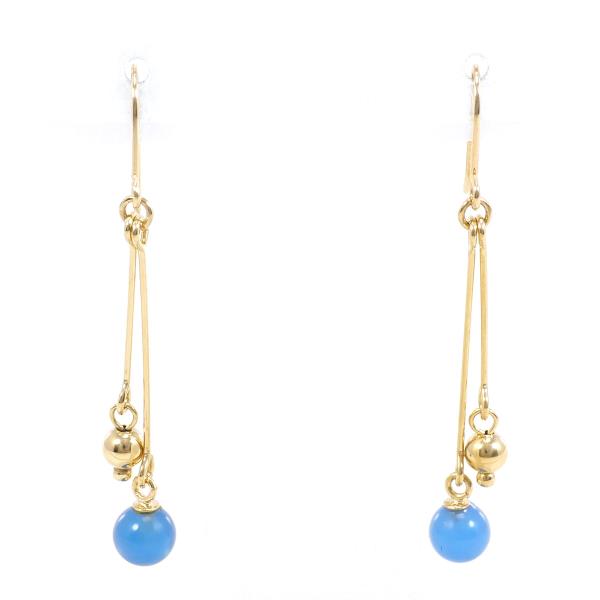 K18 Yellow Gold Earrings with Gemstones