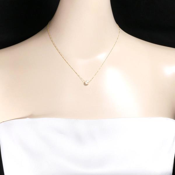 K18 Yellow Gold Pearl Necklace in Pristine Condition