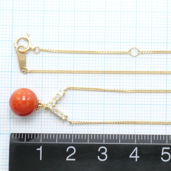 K18 Yellow Gold Coral Necklace