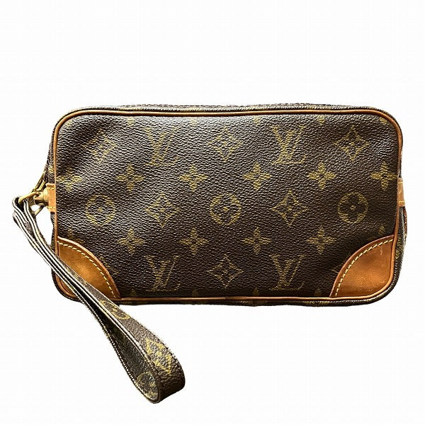 Louis Vuitton Monogram Marly Dragonne PM Clutch in Good Condition