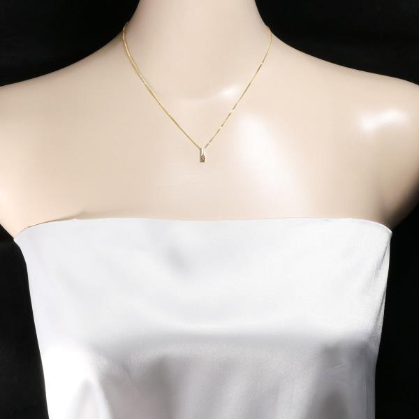 K18 Yellow Gold Diamond Necklace 0.12ct