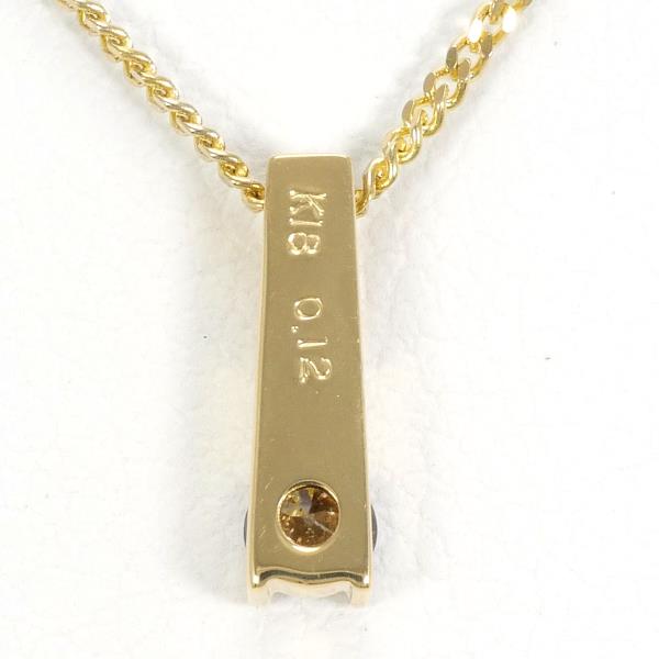 K18 Yellow Gold Diamond Necklace 0.12ct