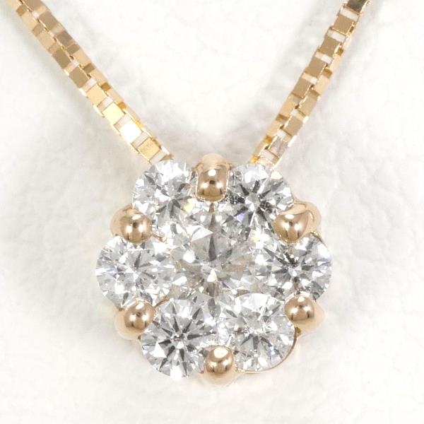 K18 Pink Gold Diamond Necklace 0.20ct