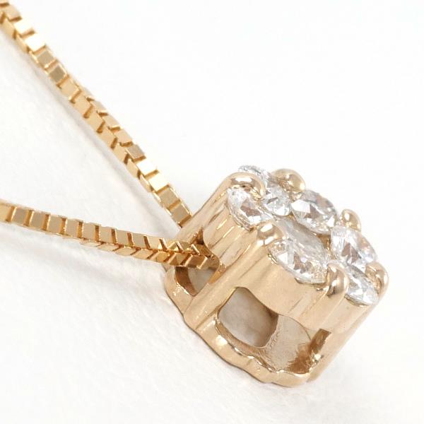 K18 Pink Gold Diamond Necklace 0.20ct