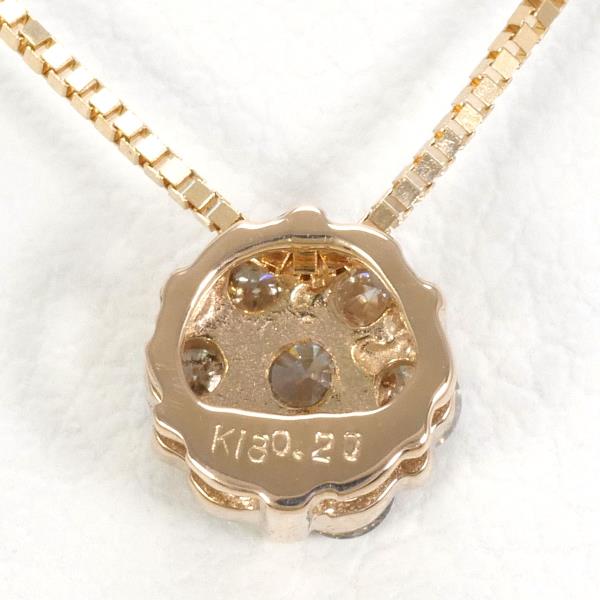 K18 Pink Gold Diamond Necklace 0.20ct