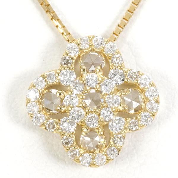 K18 Yellow Gold Diamond Necklace 0.40ct