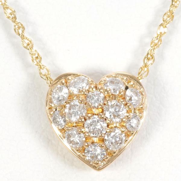 K18 Yellow Gold Diamond Necklace 0.30ct in Excellent Condition