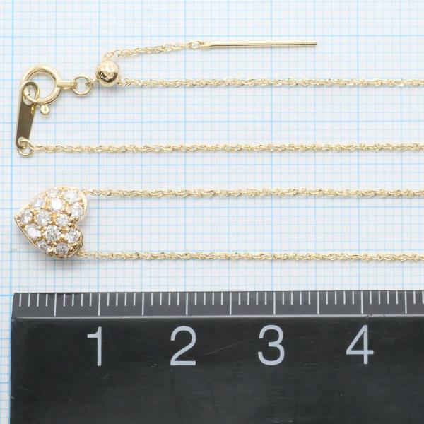 K18 Yellow Gold Diamond Necklace 0.30ct in Excellent Condition