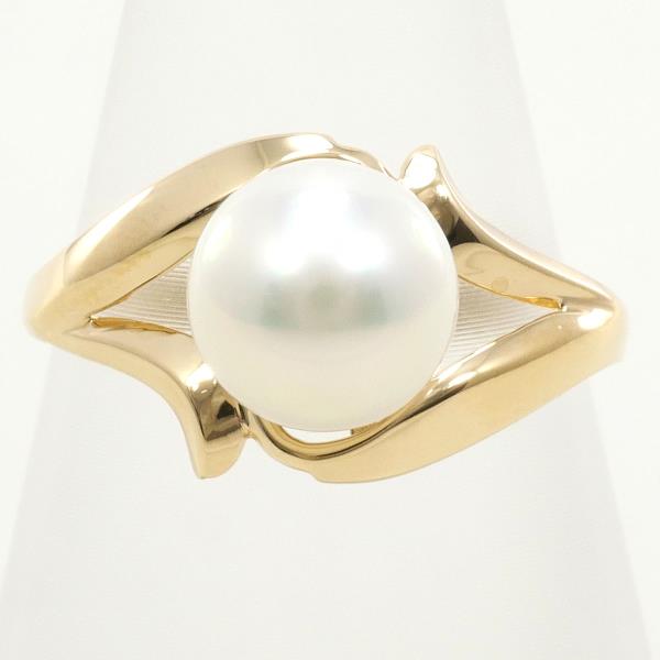 K18 Yellow Gold Pearl Ring 9