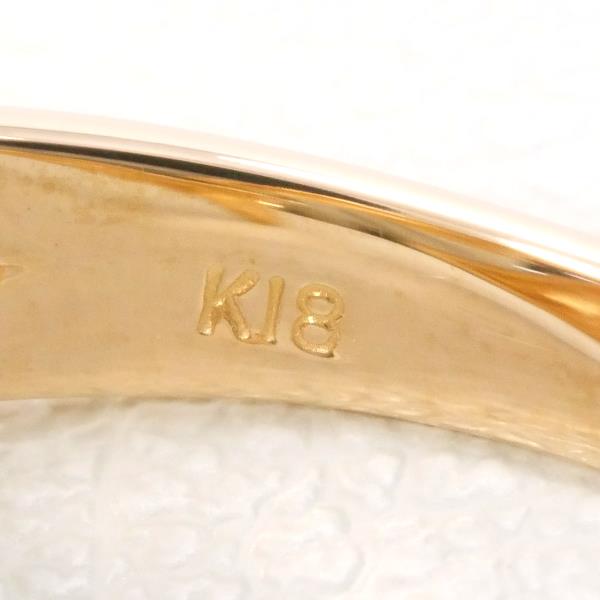 K18 Pink Gold Diamond Ring 13 in Excellent Condition