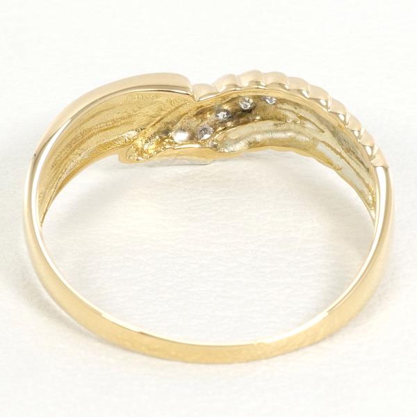 PT900 Platinum K18 Yellow Gold Diamond Ring 12.5 in Excellent Condition