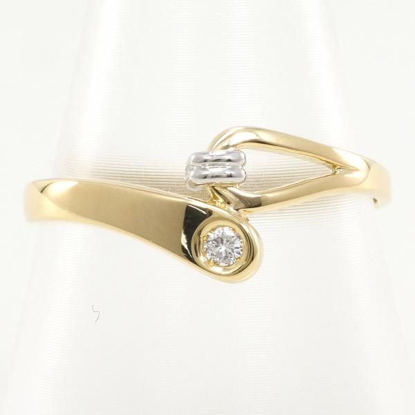 PT900 Platinum K18YG Diamond Ring