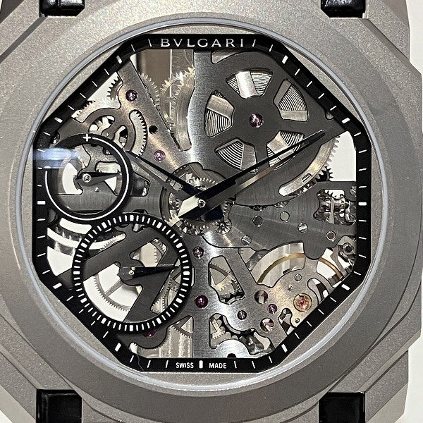 Bvlgari Octo Finissimo Skeleton Manual Watch BGO40TLXTSK in Good Condition