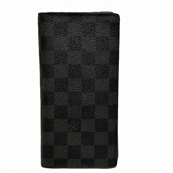 Louis Vuitton Damier Graphite Long Wallet N62665 in Good Condition