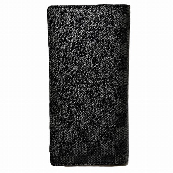 Louis Vuitton Damier Graphite Long Wallet N62665 in Good Condition