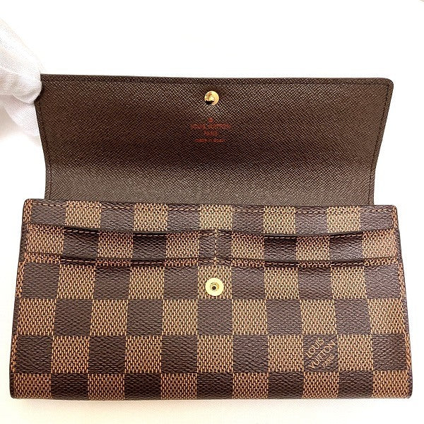 Louis Vuitton Damier Portefeuille Sarah Wallet N61734 in Great Condition