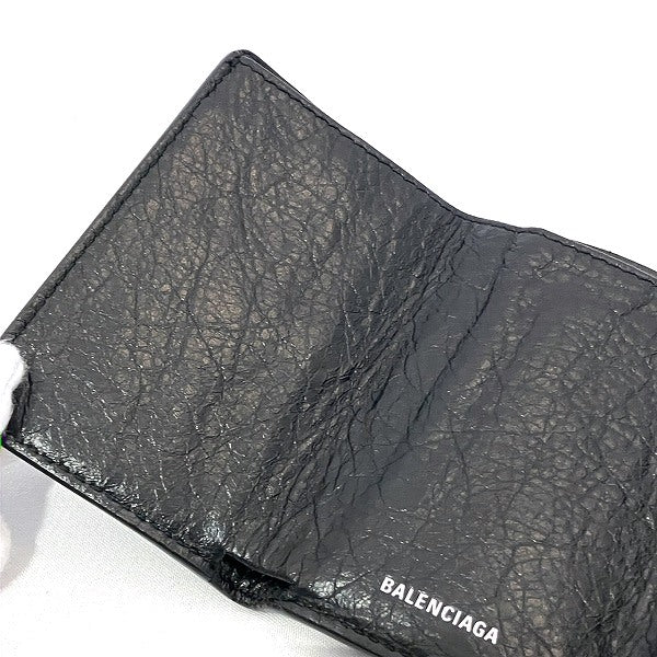 Balenciaga Graffiti Leather Compact Wallet