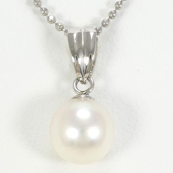 PT900 PT850 Platinum Pearl Necklace in Excellent Condition