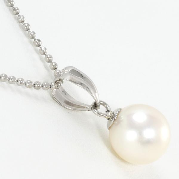 PT900 PT850 Platinum Pearl Necklace in Excellent Condition