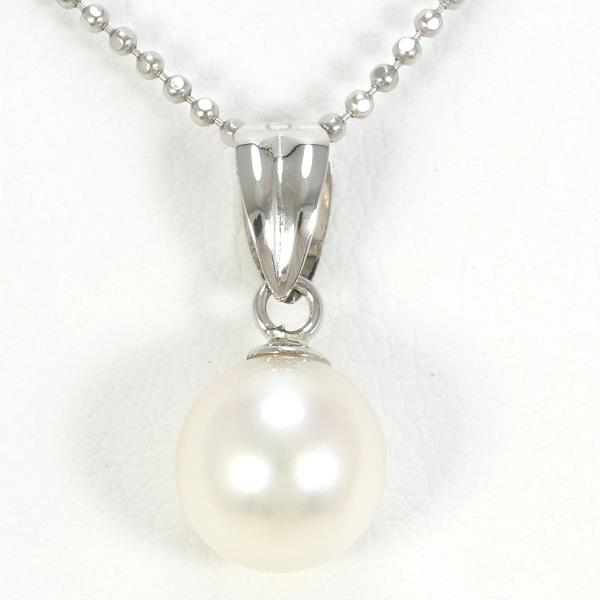 PT900 PT850 Platinum Pearl Necklace in Excellent Condition