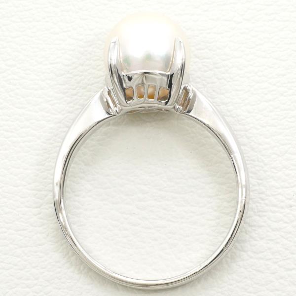 PT900 Platinum Pearl Ring 11号 in Excellent Condition