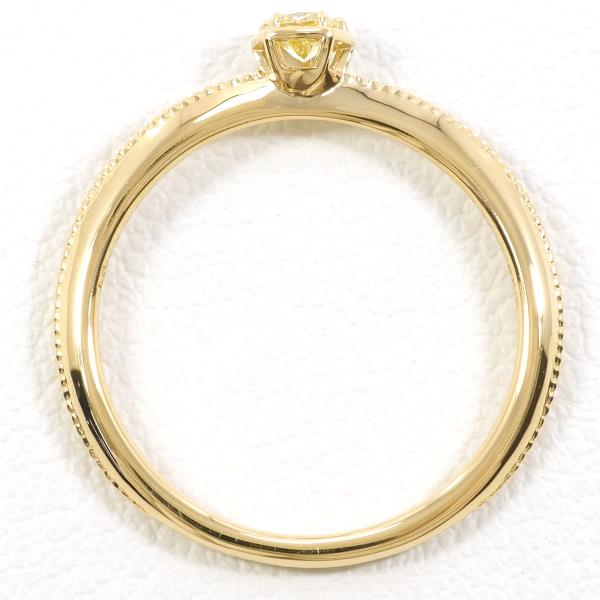 K18YG Yellow Gold Ring with Yellow Diamond in Excellent Condition