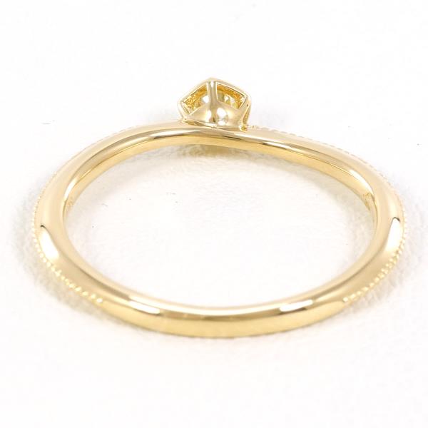 K18YG Yellow Gold Ring with Yellow Diamond in Excellent Condition