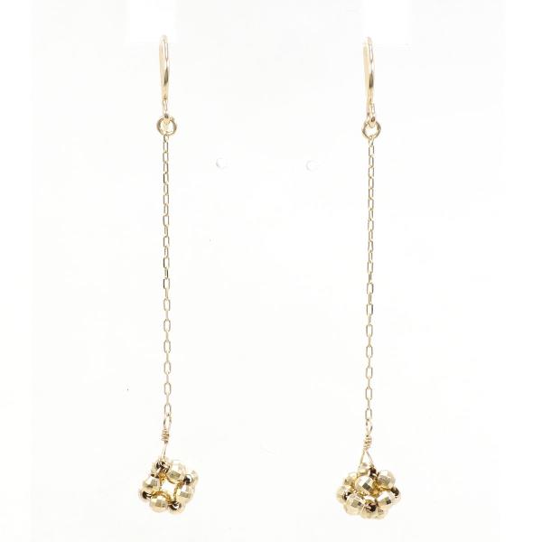 K10 Yellow Gold Earrings