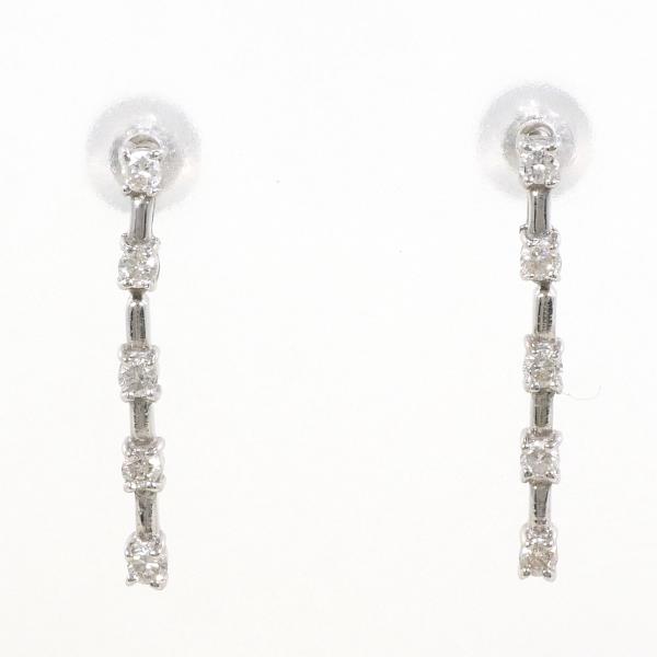 K18 White Gold Diamond Earrings