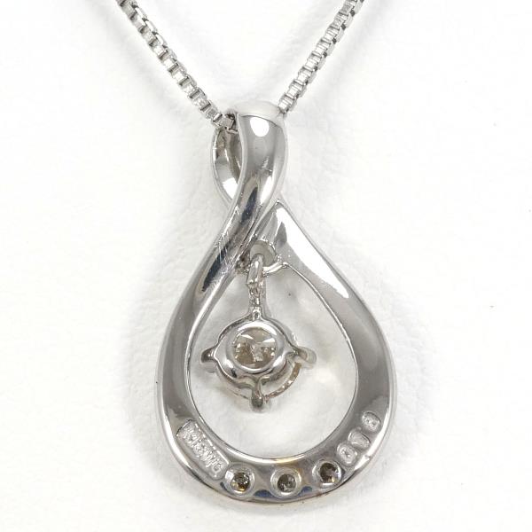 K18 White Gold Diamond Necklace