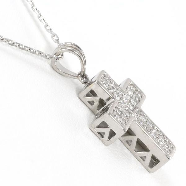 K18 White Gold Diamond Necklace