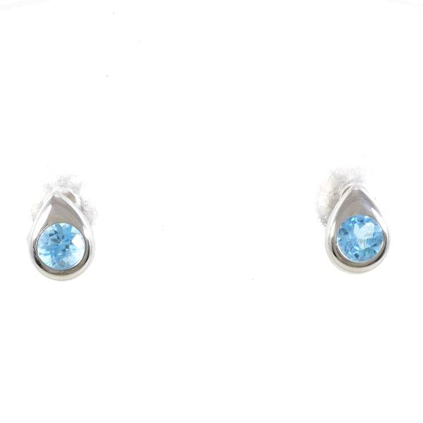 K14 White Gold Aquamarine Earrings