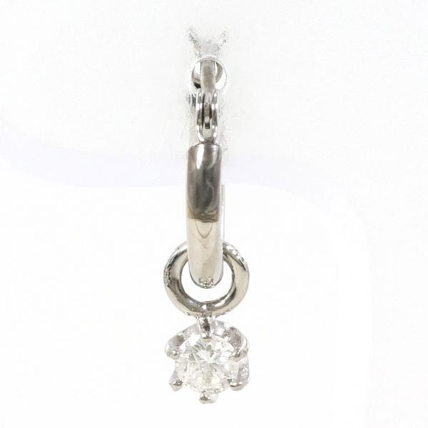 K14 White Gold Diamond Earring