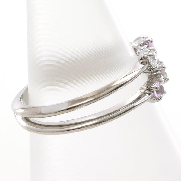 K14 White Gold Pink Sapphire Ring