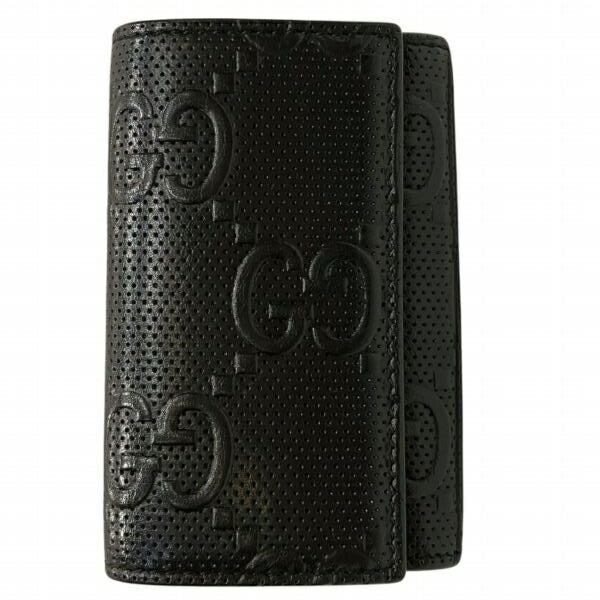 Gucci Leather GG Embossed Key Case 625565