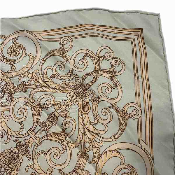 Hermes Silk Scarf Tuileries Park in Good Condition