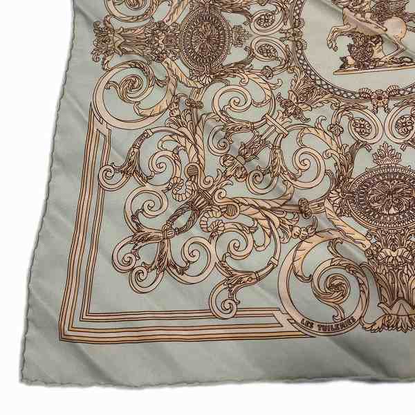 Hermes Silk Scarf Tuileries Park in Good Condition