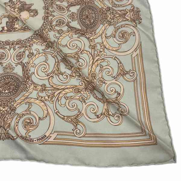 Hermes Silk Scarf Tuileries Park in Good Condition