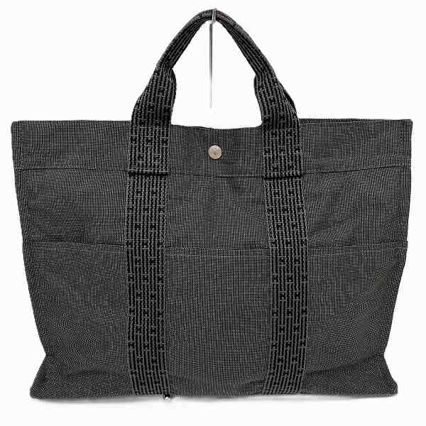 Hermes Herline MM Tote Bag Dark Gray in Good Condition