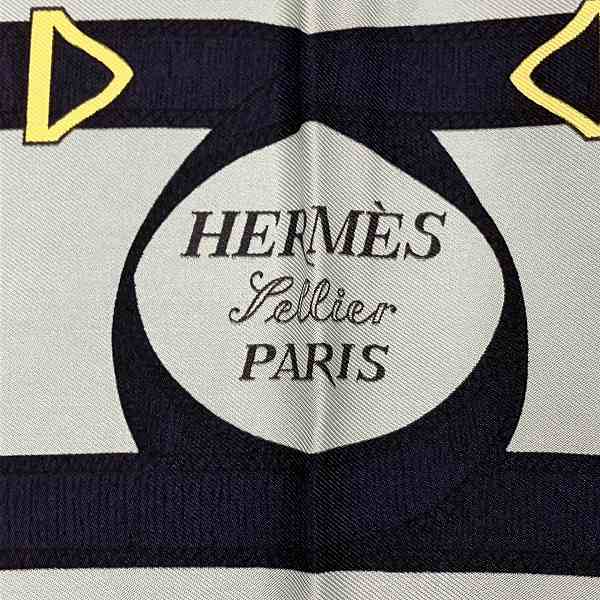 Hermes Silk Scarf Golden Spurs in Great Condition