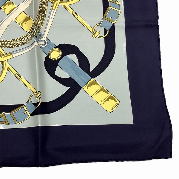 Hermes Silk Scarf Golden Spurs in Great Condition