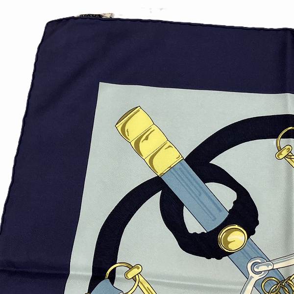 Hermes Silk Scarf Golden Spurs in Great Condition