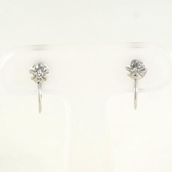 PT900 Platinum Diamond Earrings in Excellent Condition