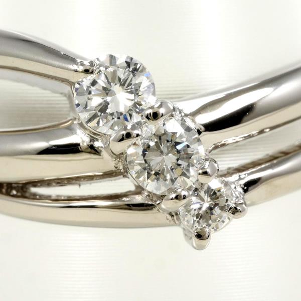 PT900 Platinum Diamond Ring 17.5