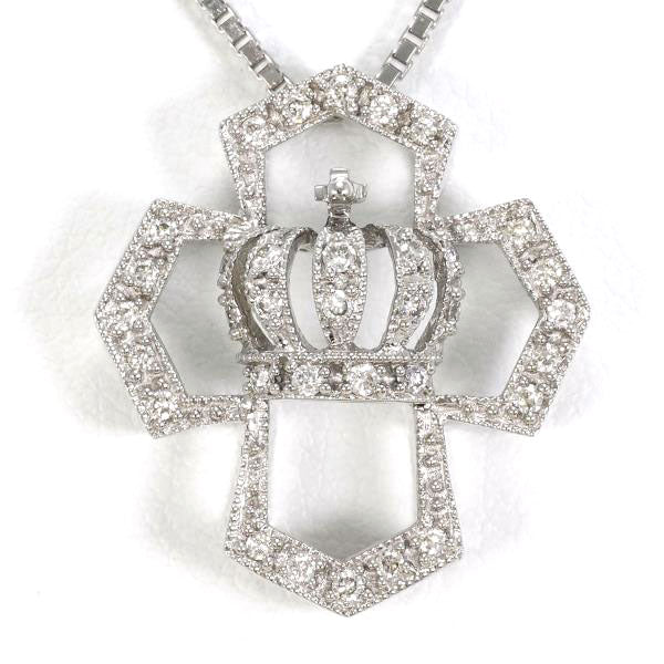 K18 White Gold Diamond Necklace