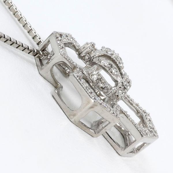 K18 White Gold Diamond Necklace